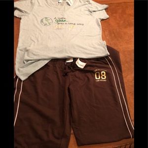 Palazzo Las Vegas Track Pants and Bling Top